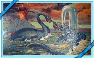 PLEISIOSAURE ET MOSASAURE